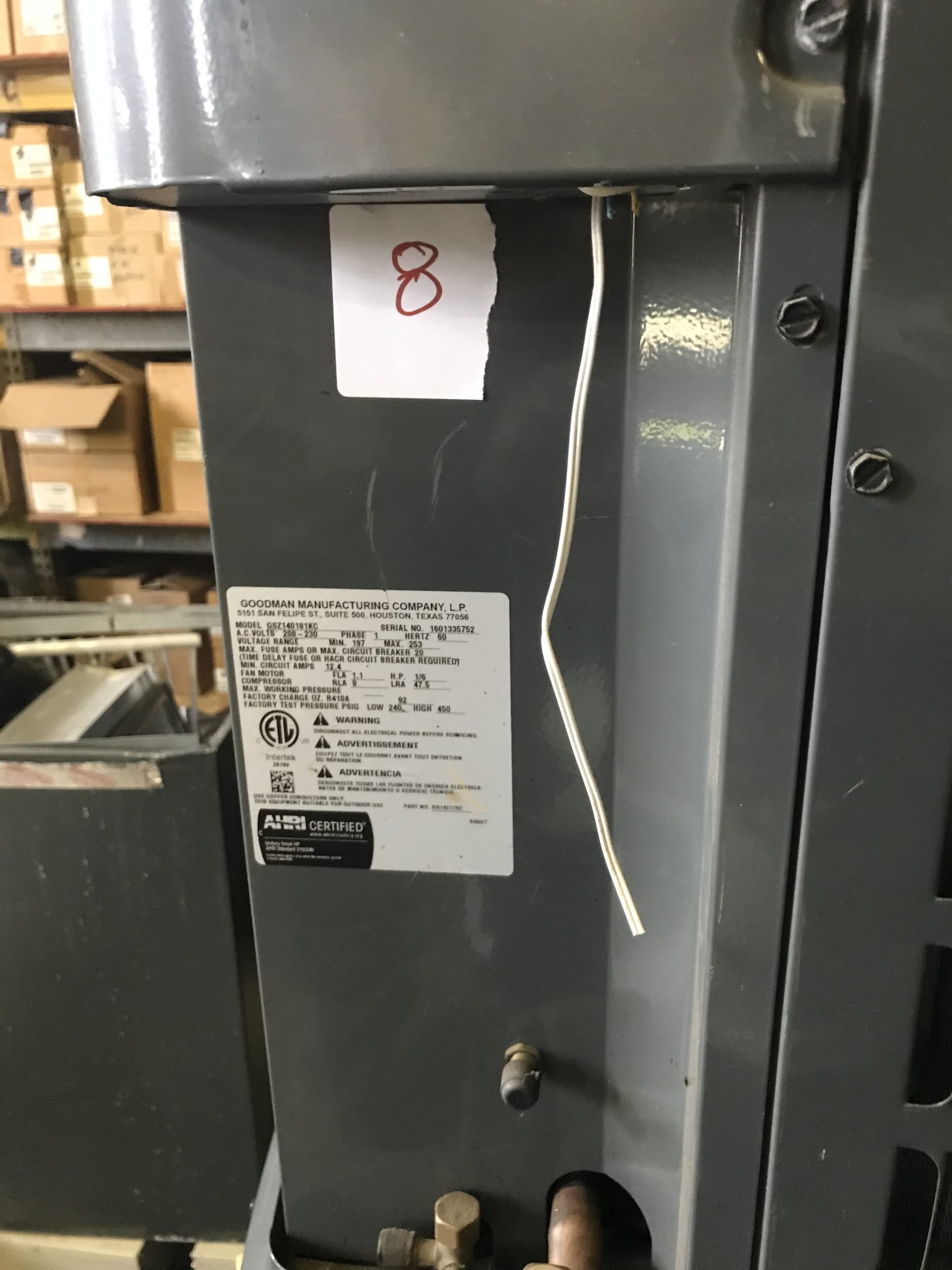 GSZ140181KC - 1.5 TON, 14 SEER (LIKE NEW) 3 hvac - Washington, DC
