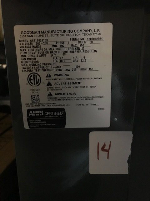 GSZ160241 - 2 TON, 16 SEER (LIKE NEW) 4 hvac - Washington, DC